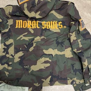 Men's MORAL SOULS®️ Camo Military Field Jacket in Green